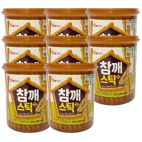 청우 참깨스틱 진, 220g, 8개