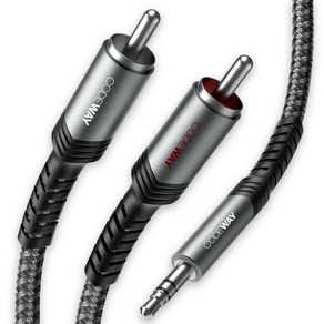 코드웨이 3.5mm AUX to 2RCA 스테레오 오디오 케이블