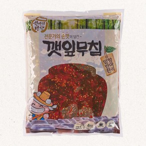 케이와이식품 항아리반찬 깻잎무침 4kg x 4개(1박스), 4개