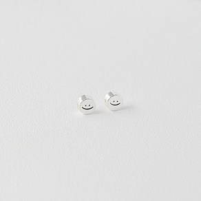 2-3-027 실버 펜던트 통과형 스마일 6x3mm