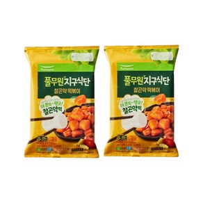 풀무원 지구식단 찰곤약 떡볶이 2인분 403.7g 2팩 2개 식사 간편요리 정식 일식 회식 집밥, 403.7g × 2개