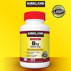 Kikland Signatue B-12 비타민 B12 5000 mcg 300정, 1개