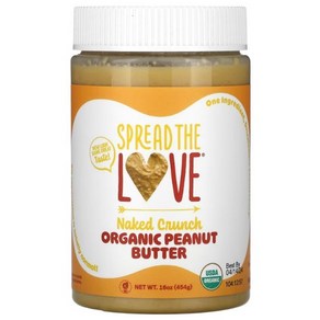 스프레드더러브 오가닉 피넛 버터 크런치 Organic Peanut Butter Naked Crunch