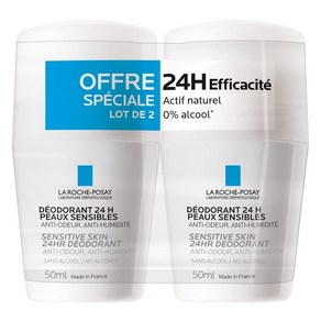 La Roche Posay 프랑스 정품 라로슈포제 24H 데오트란트 롤온 50ml 2개세트, 2개