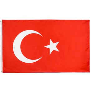 터키국기 튀르키예국기 90x60cm tukey flag 세계국기 동유럽 유럽여행 유럽연합 형제나라, 1개, 색상