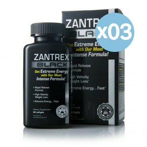 Zantex 잔트렉스 블랙 라피드 릴리즈 소프트젤 84개입 3팩 Black Rapid Release Softgels, 3개, 84정