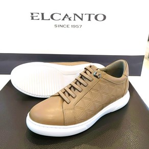 엘칸토 ELCANTO [키높이5CM] 쿠션감좋고 발편한 남성캐주얼스니커즈 5CM lcms51u44c 블랙 카멜 아이보리