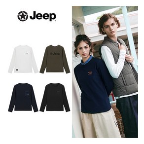 [지프] ● JEEP 남성 23FW 더블 웜 기모티셔츠 4종