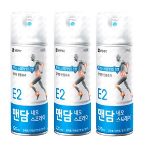 보령메디앙스 맨담 네오스프레이 파스 220ml, 3개, 1개입