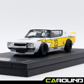 ZOOM 1:64 LBWK 닛산 스카이라인 GT-R 2세대 KPGC110 - 화이트/옐로우