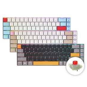 체리 키보드 CHERRY MX LP 2.1 슬림 무선 기계식 키보드 (블랙 화이트 카키) / 공식판매점, 파스텔 화이트(03694)