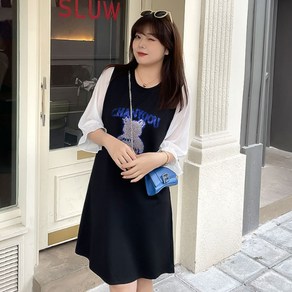 브루니 빅사이즈원피스 캐주얼 프린트 원피스 2XL~7XL S169