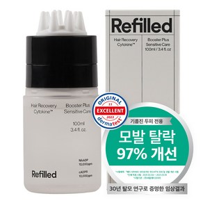 리필드 사이토카인 탈모증상완화 헤어토닉 부스터 세범케어 헤어앰플, 100ml, 2개