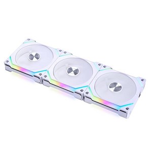 Lian Li UNI Fan SL120 V2 RGB 화이트 트리플 팩 컨트롤러 포함 - UF-SL120V2-3W (V2), 120mm 싱글 팩 블랙_전자 부품 팬