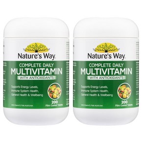 Natues Way Complete Daily Multivitamin 네이쳐스웨이 호주 컴플릿 데일리 멀티 비타민 200정 2팩, 2개