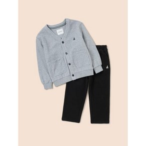 [브랜드정품]빈폴키즈 공식브랜드관 [BEANPOLE KIDS] 와플소재 가디건 세트 그레이 (BI5141U073) 등교룩 등원룩