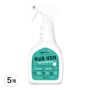 바른세제연구소 욕실용 세정제, 5개, 900ml