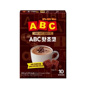 ABC 초콜릿 핫초코 가루 분말 코코아, 1개, 10개입, 30g