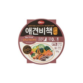 [3개묶음] 강아지사료 습식사료 애견사료 펫사료 오리/연어120g 반려애완 st0*7351xV