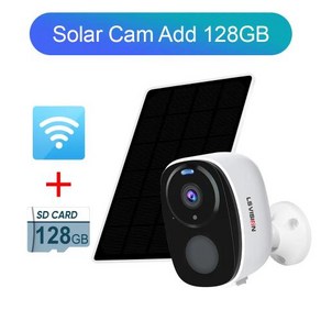 실외 야외 방수 CCTV 감시 홈 카메라 WI-FI LS VISION 무선 태양 전지 구동 PIR 양방향 태양광 2K 와이파이, 8.Sola Cam Add 128G, 8) Sola Cam Add 128G