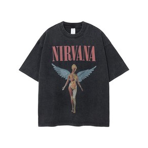 너바나티셔츠 nirvana 락밴드 프린트티셔츠 남여공용