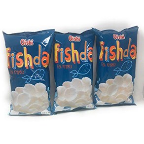 Oishi Chips (Fishda Fish Kropeck 3 Pack) 오이시 칩(피쉬다 피쉬 크로펙 3팩)