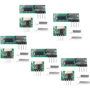 안테나가 있는 5 PCS 433mhz 무선 RF 송신기 및 수신기 아두이노용 원격 제어 모듈 DIY 키트 요청