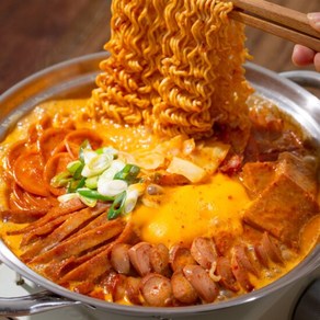 [쿠캣] 햄폭탄 부대찌개 600g (2인분) X 3팩, 3개