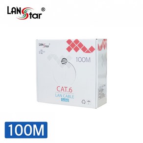 랜스타 LS-6FTP-100MG CAT 6 케이블 FTP, 회색, 1개, 100m