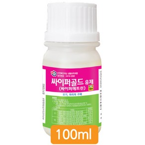 싸이퍼골드 싸이퍼메트린 모기 파리의 구제, 1개, 100ml