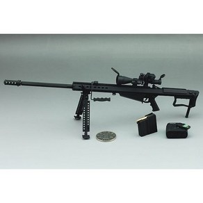 미니어처 저격총 1:6 M107A1 M82A1 합금 바렛 기관총 배그 다이캐스트 피규어