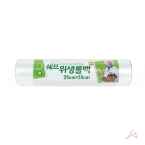 주방 잡화 쉐프 위생롤백(25x35) 100매, 1개