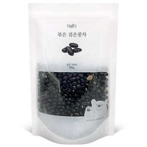 깨끗이 세척하고 증숙하여 볶아낸 더하다 볶은 검은콩차 국산 국내산 500g, 1개입, 1개