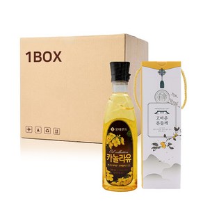 큰손 롯데 캐나다산 고급 식용유 카놀라유 500ml 18P 1box