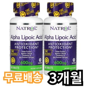 나트롤 알파리포산 안티옥시덴트 프로텍션 600mg, 45정, 2개