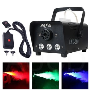 2n1 무선 / 선 제어 리모컨 400W RGB LED 램프 연기 발생기 무대 디스코 파티 공연 효과 안개기, 90-230V