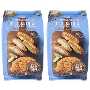 peacock 맛있게 튀긴 치즈돈까스 600g 냉동, 1.2kg, 2개