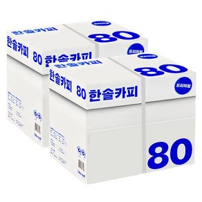 한솔 A4 복사용지(A4용지) 80g 2500매 2BOX, 5000개