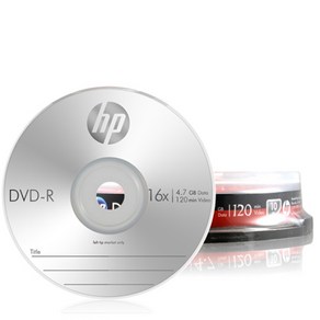 [HP] DVD-R 16배속 4.7GB [케익/10매]