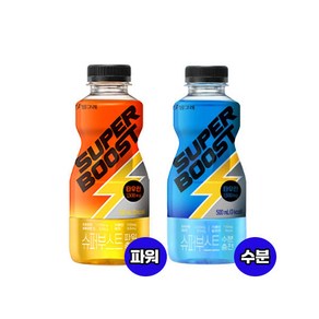 빙그레 슈퍼부스트 (수분충전6 파워충전6), 12개, 500ml