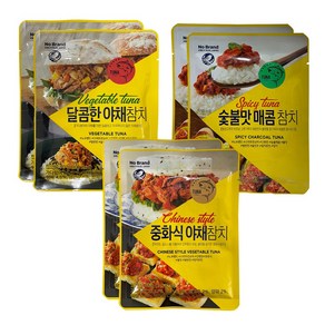 노브랜드 참치 (달콤한야채+중화식야채+숯불맛매콤) 2개