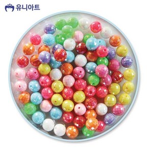 모양비즈 18번 레인보우 비즈 (1cm) (P0000BFP) G50