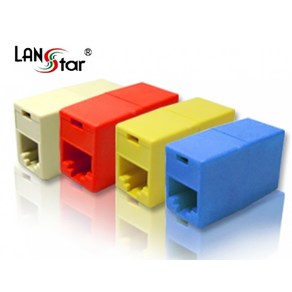 랜 커플러 CAT5E RJ45 UTP 랜선 연장 연결 젠더 아이보리 LS-CUP-ID8PI