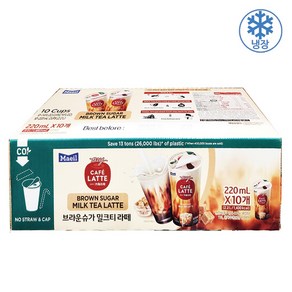 매일 마이 카페라떼 브라운슈가 밀크티, 1개, 10개, 220ml