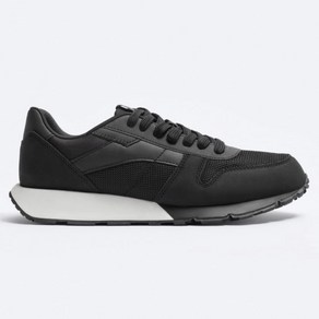 Zara Man 콤비 레트로 스타일 러닝화 CONTRAST RUNNING SNEAKERS/Black