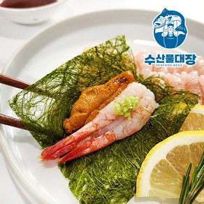 홈마카세 세트 (단새우회+성게알) 새우회 아마에비 우니 프리미엄급, 성게알 100g+단새우회 20미, 1개