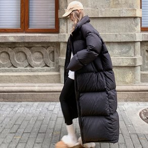 여성 롱패딩 밴치코트 여성 롱패딩 점퍼 오버사이즈 패딩