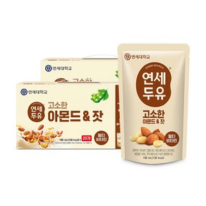 연세두유 아몬드잣 두유 파우치, 190ml, 40개