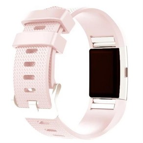 [호환품] Fitbit Chage 2 용 스마트 액세서리 실리콘 팔찌 손목 교체 밴드, 11 Light pink_01 20mm, 1개