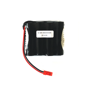 도시바 4.8V AA 2000mAh JST-RED-2P 니켈수소 Ni-MH RC 오프로드 RC카 배터리 건전지 탱크 워탱크 락크롤러 탑크롤러 포크레인 충전지, 1개